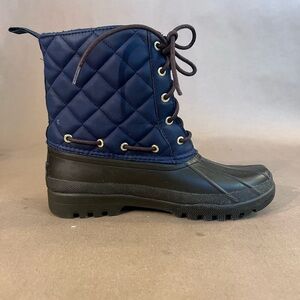 Sperry Top Sider Navy Blue Gosling Duck Boots Waterproof Women’s Size US 8